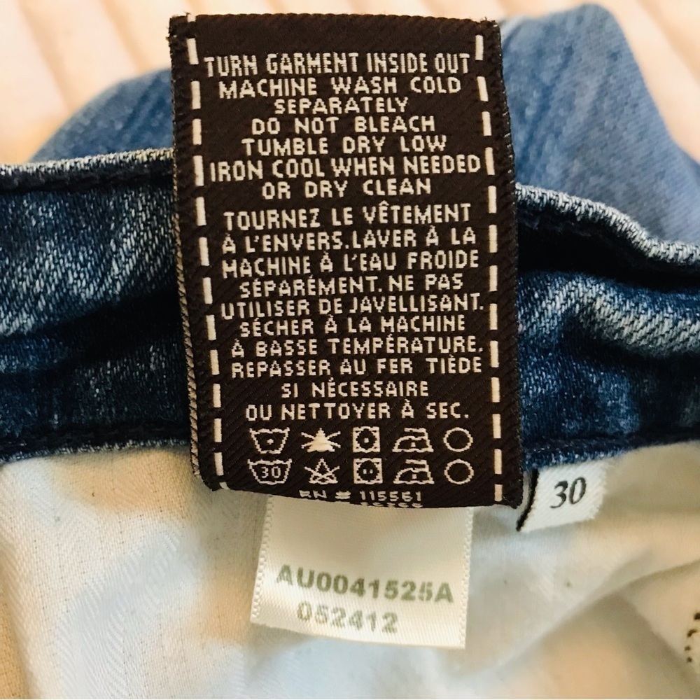 7Fam 7 For All Mankind Distressed Skinny Jeans Women’s size 30 10 medium - Picture 10 of 10